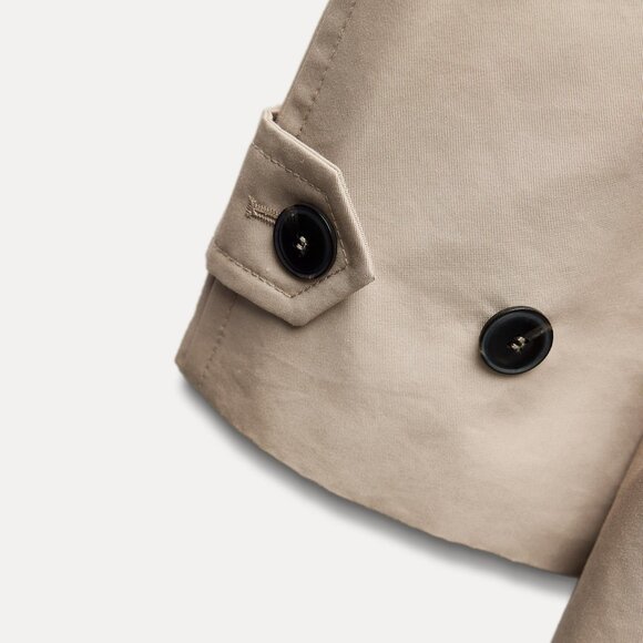 *SOLD* ZARA Oversized Double Breasted Beige Trench Coat NEW with Tags! - Picture 13 of 13